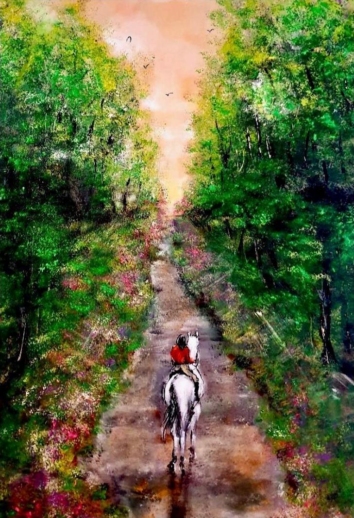 ArteDiAlina.com painting: Into the forest